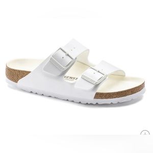 All white Birkenstocks